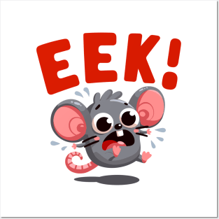 Eek! The Startled Mouse Posters and Art